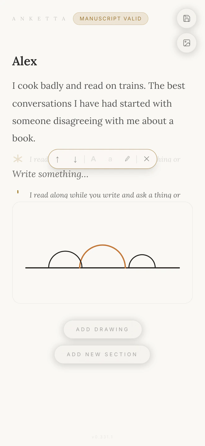 A new paragraph above a drawing
