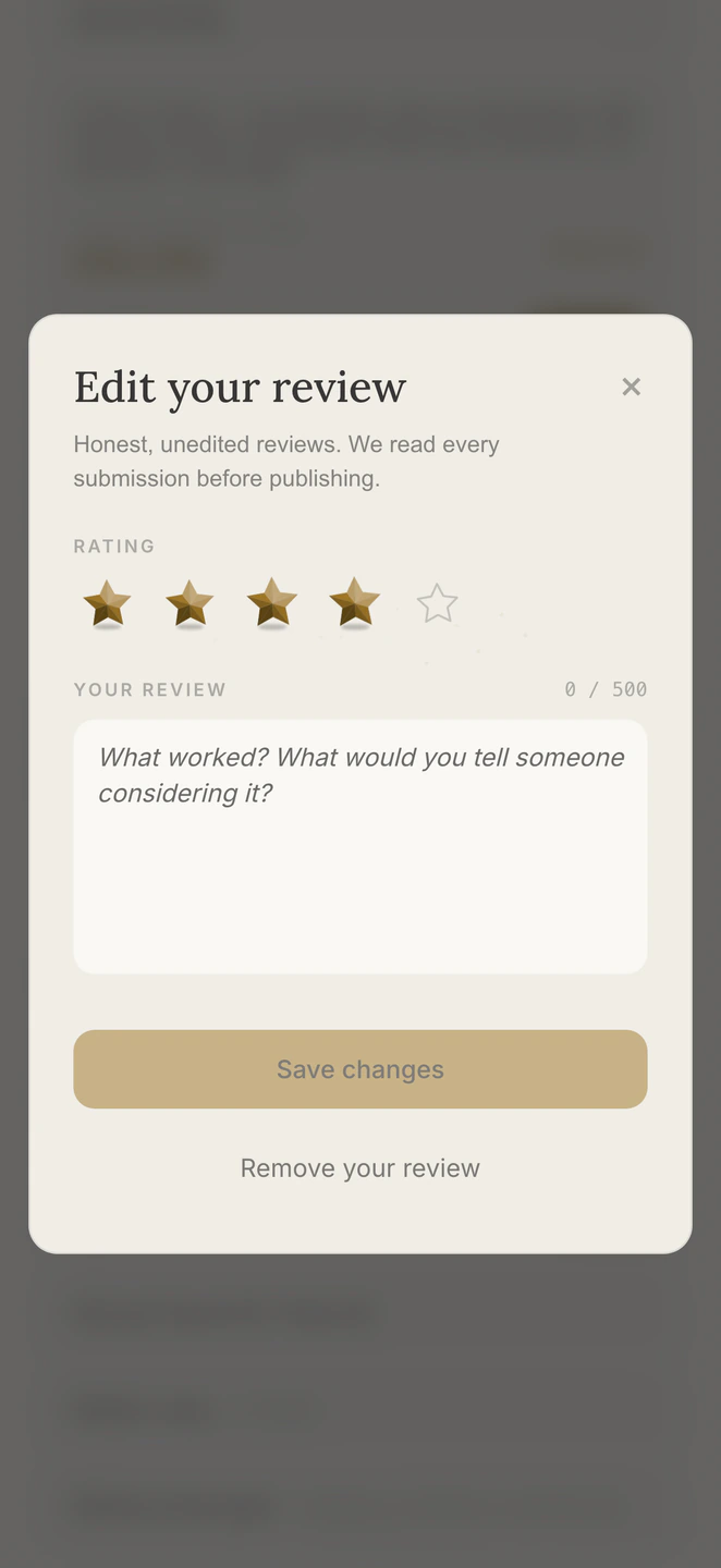 The rating stars are drawn, and they land