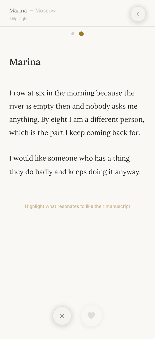 Read the reader who read you