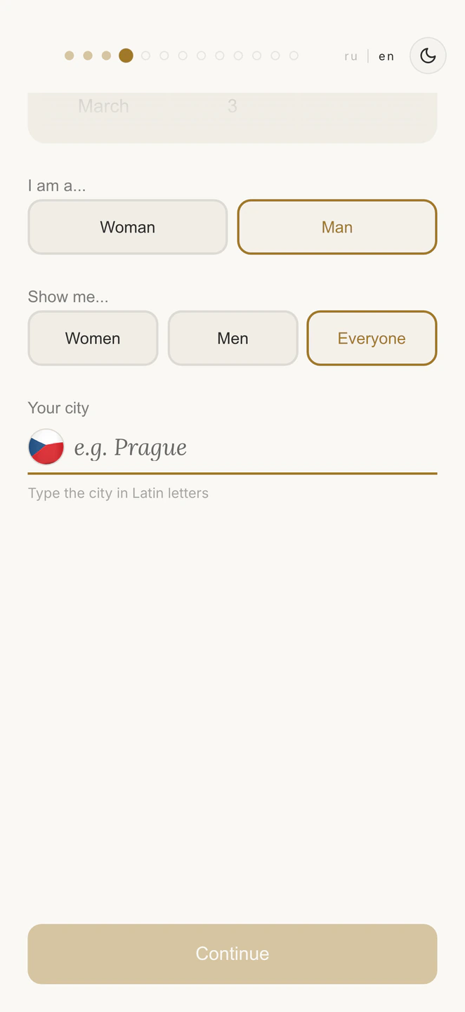The city example is your own capital