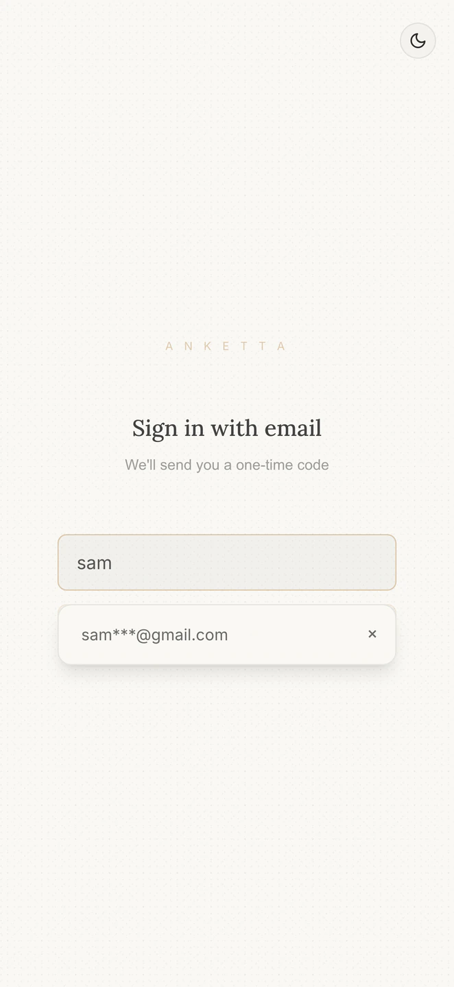 Signing back in, in fewer taps