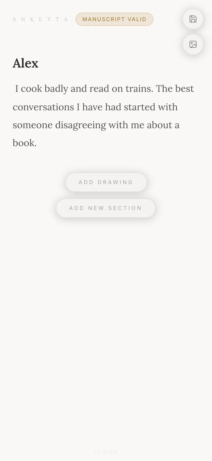 Saving answers you